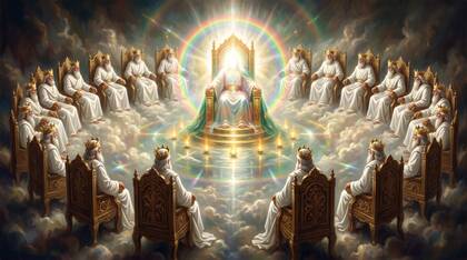 The Twenty-Four Elders Enthroned