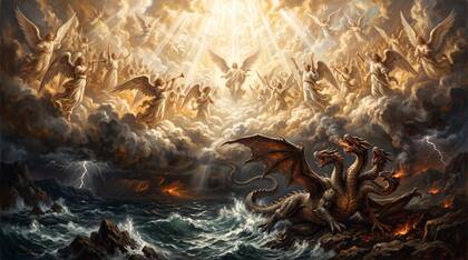 Heaven Rejoices as the Dragon Falls in Fury
