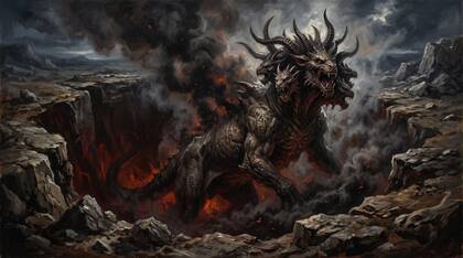 The Beast Rising from the Abyss