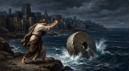 The Millstone Thrown into the Sea and the City's Silence